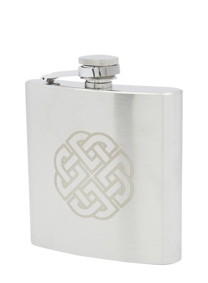 Edelstahl- Flachmann 6 oz satin Celtic