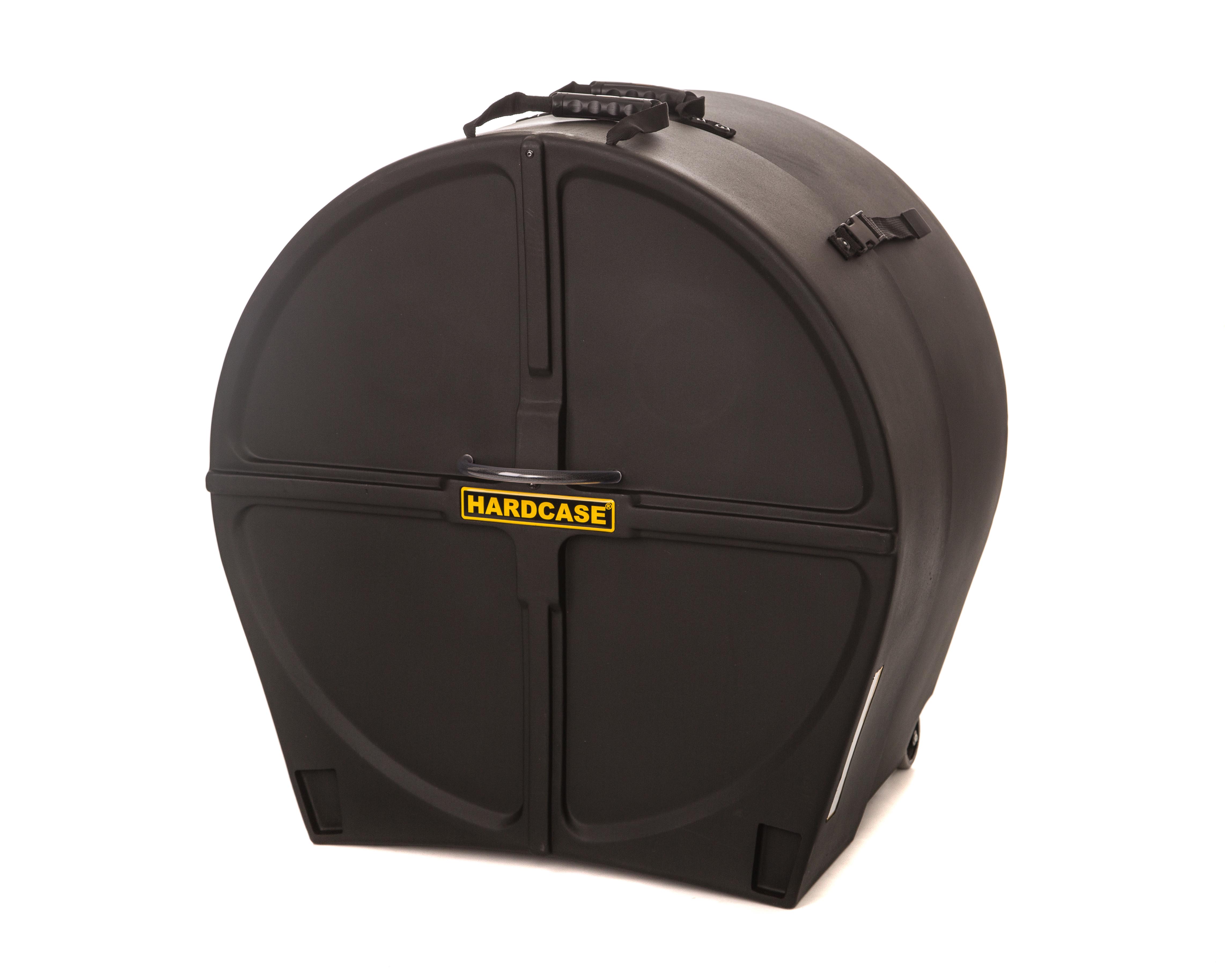 Hardcase Pipe Band Bass Drum Case - 26" x 16"/18"- Foam Pads