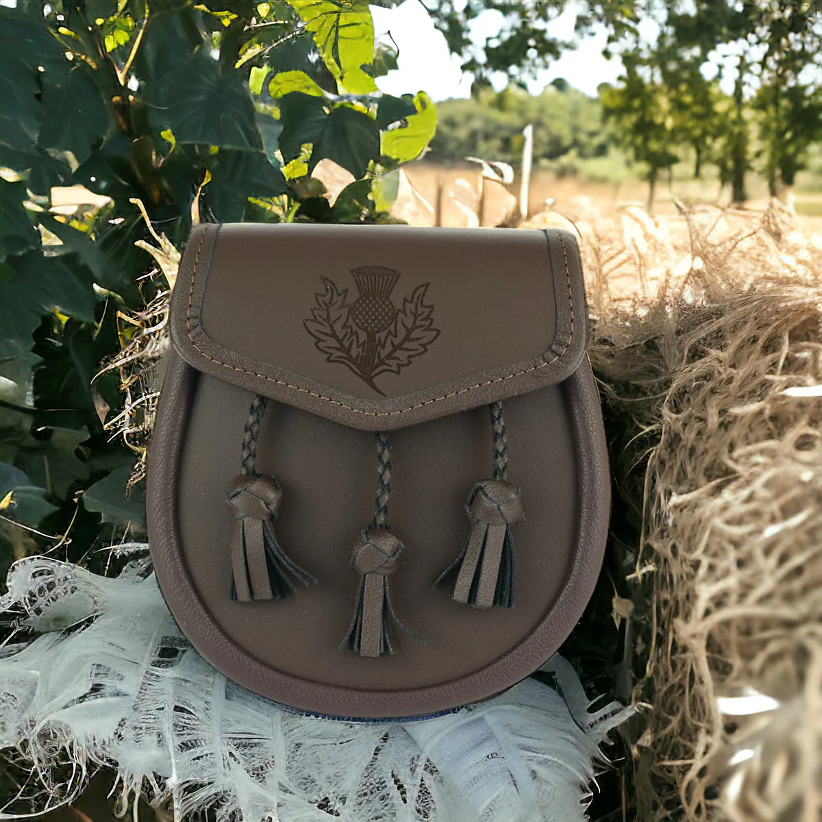 Leder Sporran Laser Etched 3
