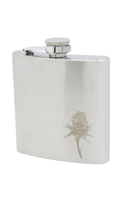Edelstahl- Flachmann 6 oz satin Thistle