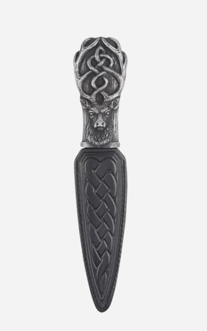 Resin Sgian Dubh Celtic Stag