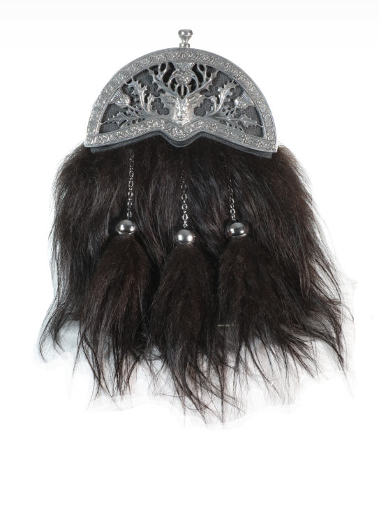 Dress Sporran Highland Cow Black