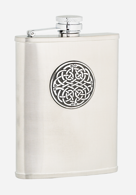 Edelstahl- Flachmann 6 oz Celtic