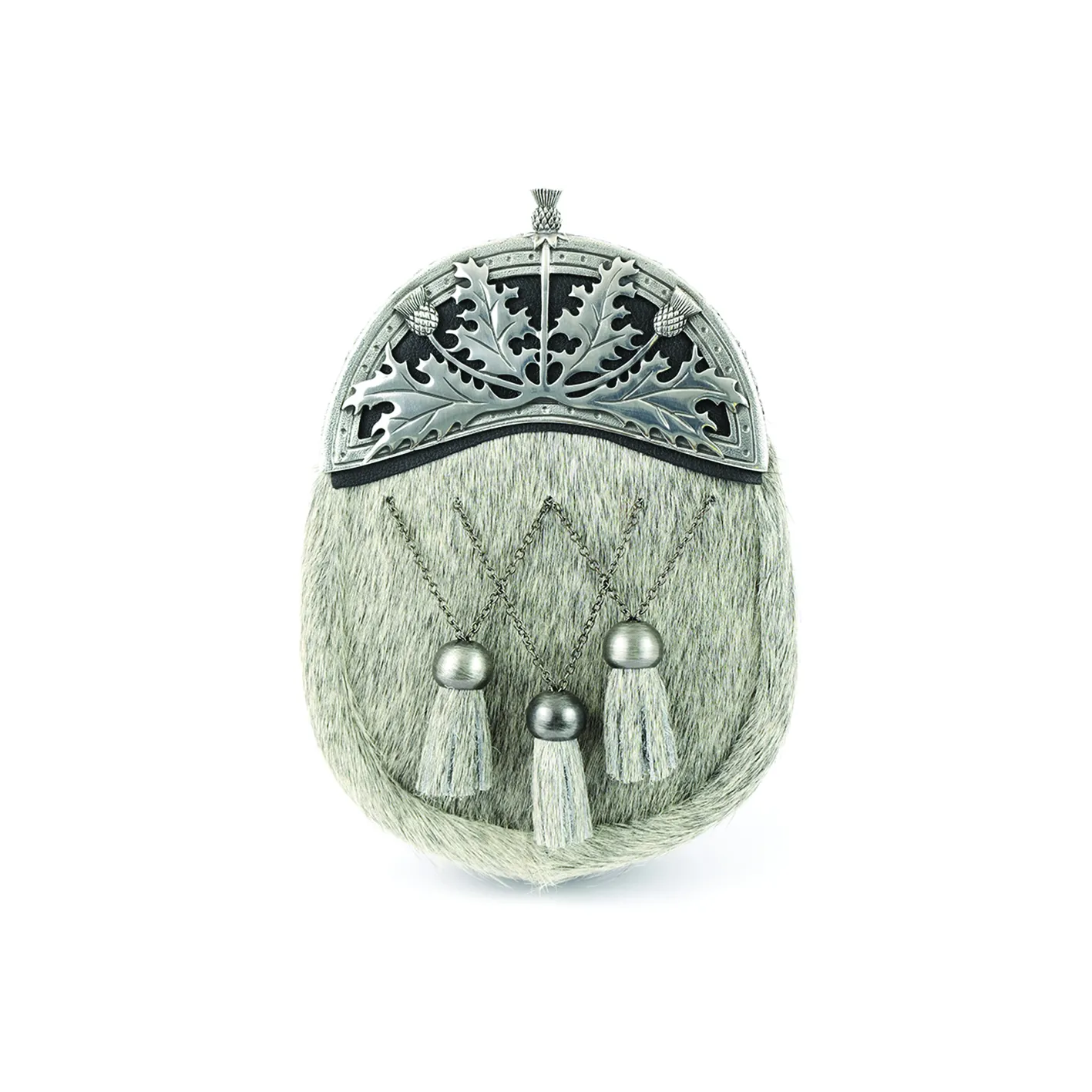Dress Sporran grey Bovine 