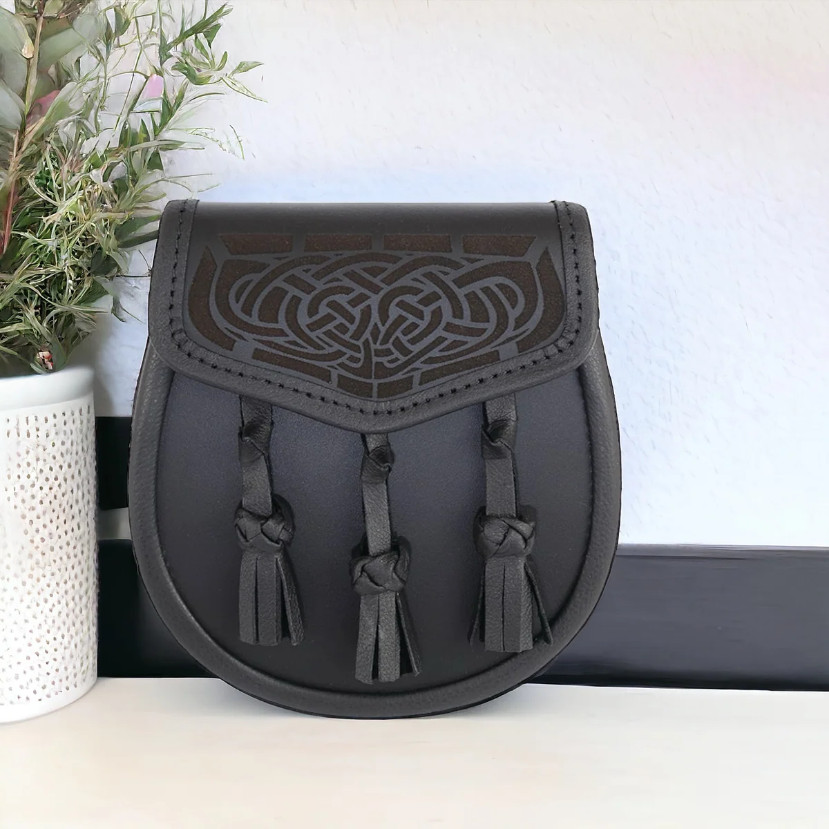 Leder Sporran Laser Etched 5