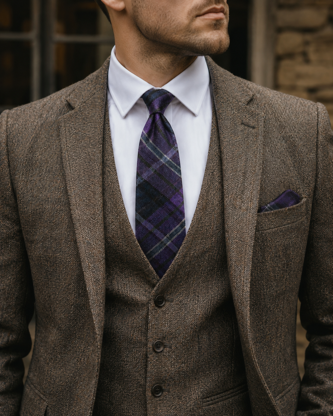 Tweed Krawatte